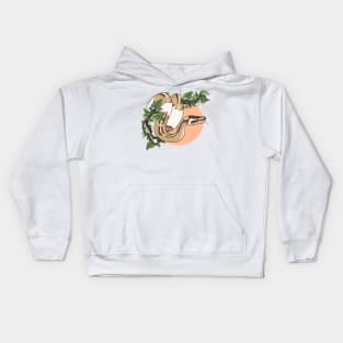 Ball Python on a Vine Kids Hoodie